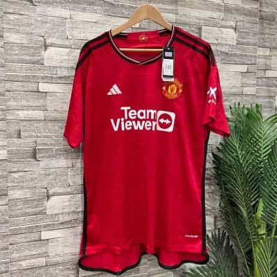 Adidas Mens  Size XXXL Short Sleeve Shirt Red 