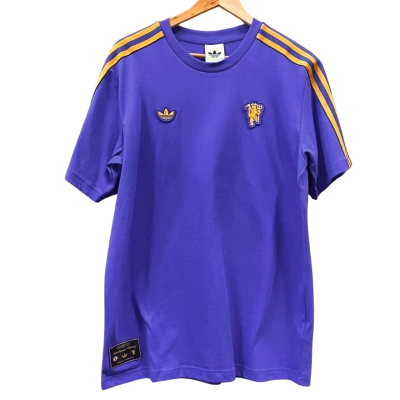 Adidas Purple/Yellow Manchester United FC T-Shirt Size S