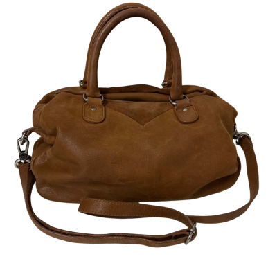 Womens Leather Cross Body Bag Brown 