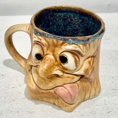 Pottery Quirky “Cheeky” Face Mug 