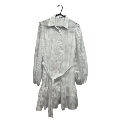  Womens  Size 16 Long Sleeve Dress White 