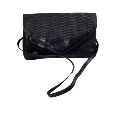 Vintage Oroton Women's Leather Shoulder Bag Black  