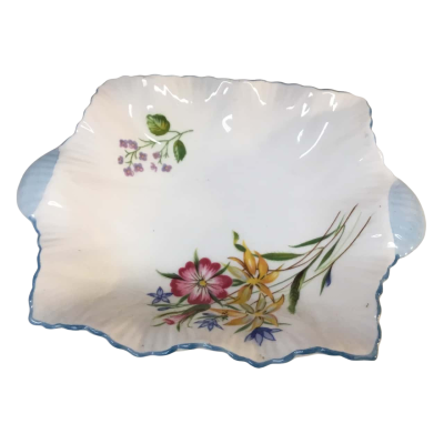 Shelley England Fine Bone China Floral Dish Approx 13 x 10cm