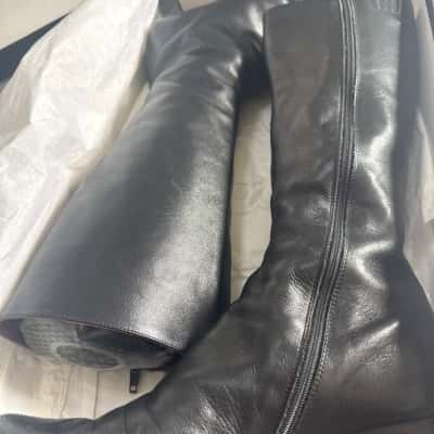 Womens via spiga soft square toe block heels(B21)