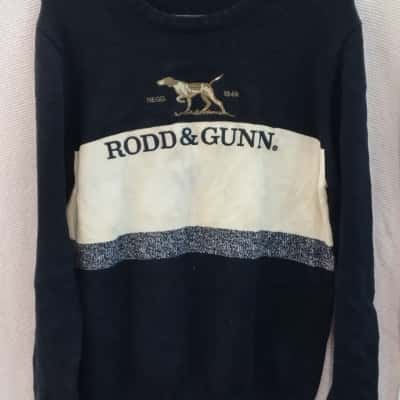 Rodd & Gunn Mens  Size S Jumper / Pullover Navy Blue / White 