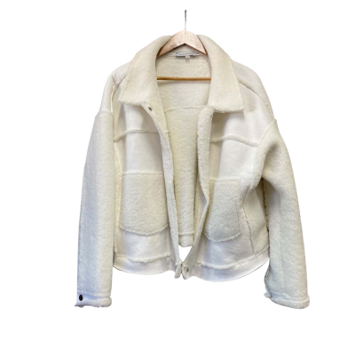 Alessandra Womens  Size L Fleece Jacket Cream 