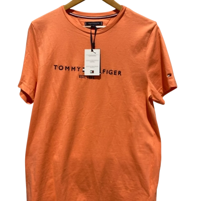 Tommy Hilfiger Mens  Size XL Short Sleeve T-shirt Coral / Orange 
