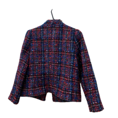 Talbots Womens  Jacket Size 8 Black  / Blue / Red 