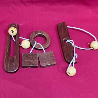 Mind Benders Wooden Puzzle Handmade Australia Set of 2 