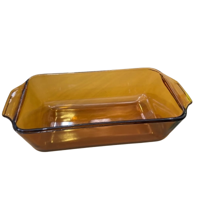 Anchor Hocking Amber Glass Loaf Pan