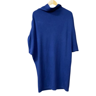 Carla Zampatti Womens Size L Navy Blue Wool Blend Dress