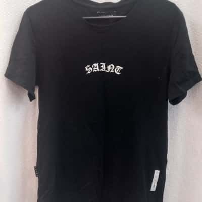 Saint Morta Mens  Size M Short Sleeve T-shirt Black  