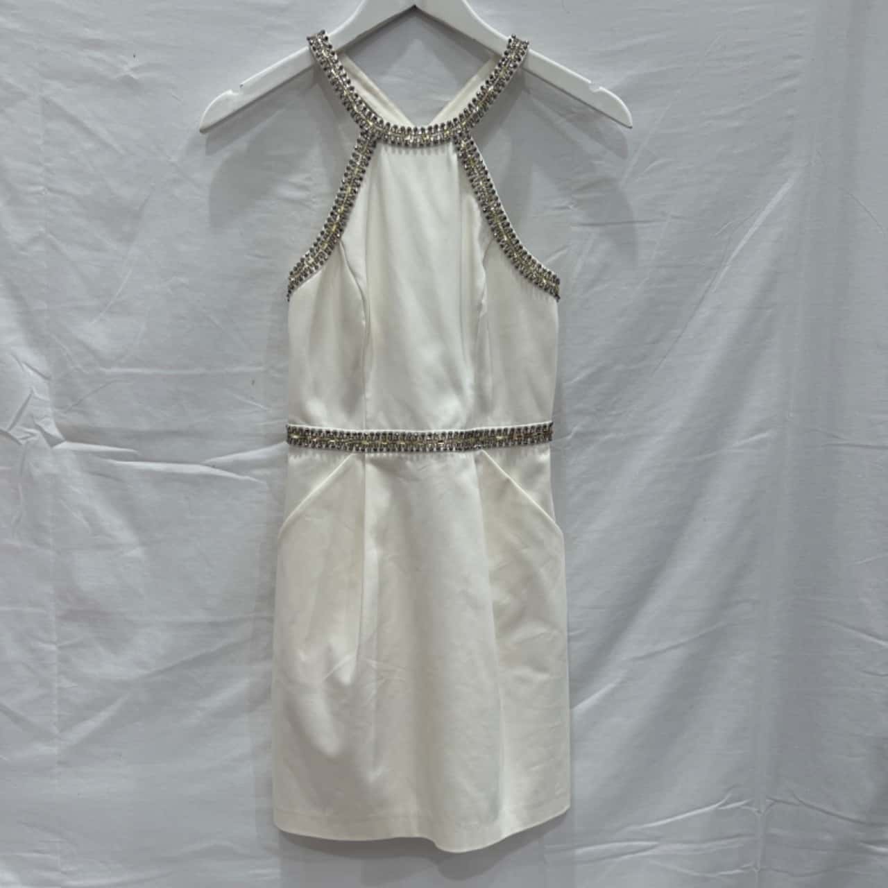 Womens Size 8 Formal Dress Cream