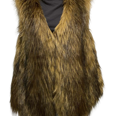 CHARLIE BROWN Faux Fur Vest Women's  Size 12 