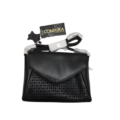 Condura Black Leather Shoulder Bag - BNWT - RRP$89.95