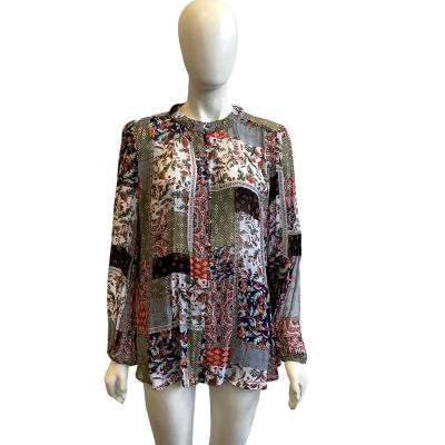 BNWT Sussan Women's Size 12 Floral Blouse Multicoloured 