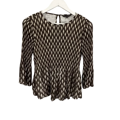 Portmans Womens  Size 6 3/4 Sleeve Shirt Beige / Brown 