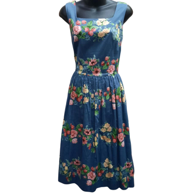 LAURA ASHLEY Size 8 Beautiful Floral Botanical Print Dress