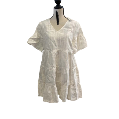 Seed Womens  Size 10 Babydoll Dress / Casual Dress / Mini Dress / Short Sleeve Dress  Cream / Other 