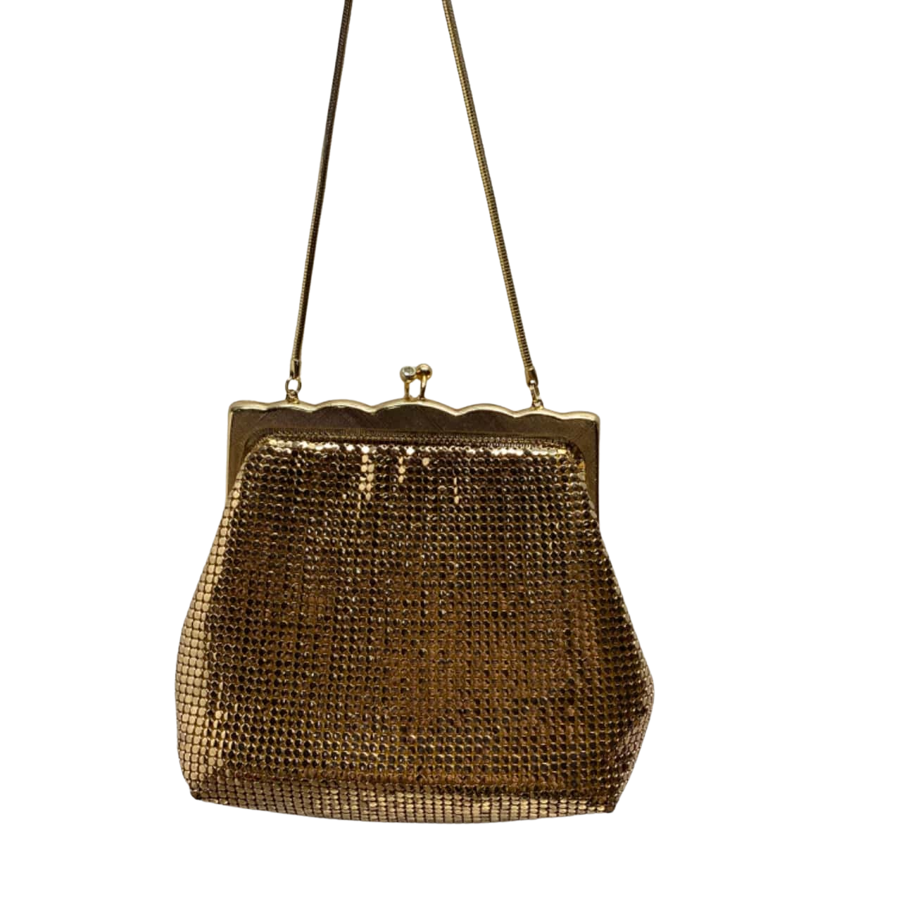 Glomesh Womens Gold Handbag