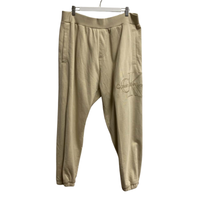Calvin Klein Jeans Unisex  Size XXL Track Pants Cream 