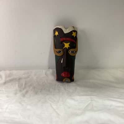 Vintage Brazilian Pottery Wall Mask