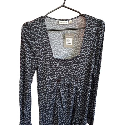 BNWT Sussan Womens  Size M Black Multi Coloured Long Sleeve Top 