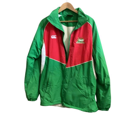 Mungindi Grasshoppers Mens  Size XL Front Zipper Green / Red / White 