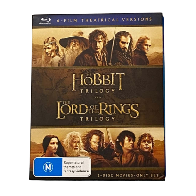 The Hobbit Trilogy and The Lord of the Rings Trilogy DVD Set