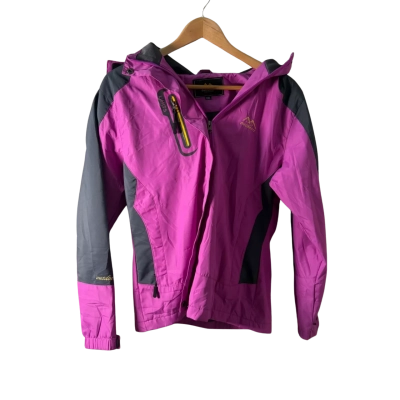 Outdoor Womens  Size 18 Hooded Jacket Black  / Purple 