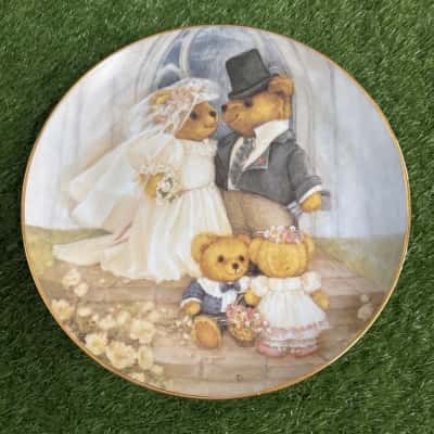 Franklin Mint "Just Married" Display Plate From The Heirloom Collection