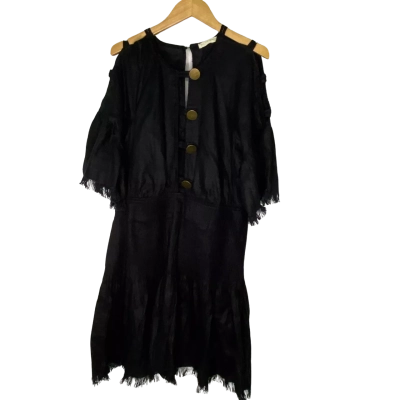 Stevie May Womens  Size L Midi Dress Black  