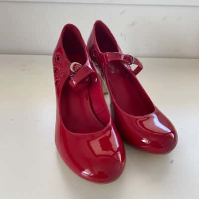 I Love Billy Red High Heels Shoes Size 38 