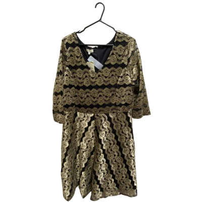 Autograph Womens  Size 18 Party Dress Black  / Gold 