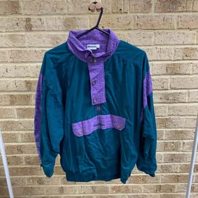 Mens vintage Reebok 1/4 zip jacket,  Size M 