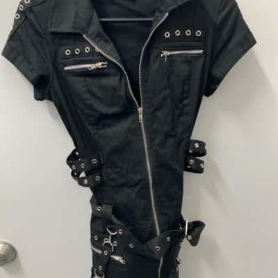  Womens  Size 6 Casual Dress Black  