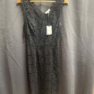 Table Eight Womens Size 8 Black Carmen Lace Dress