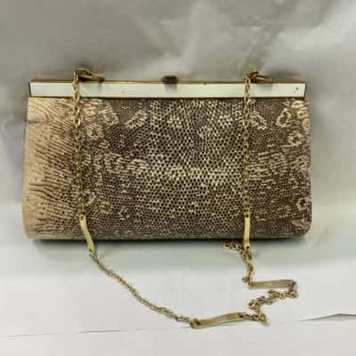 Vintage West Germany Snakeskin Handbag 