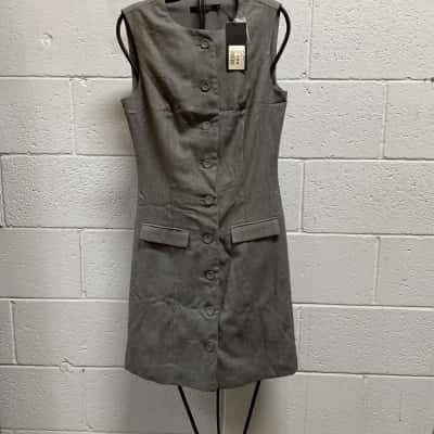 Portmans Womens  Size 8 Casual Dress / Midi Dress Grey 