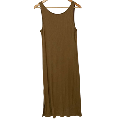 Country Road Tobacco Sleeveless Rib Dress Size S