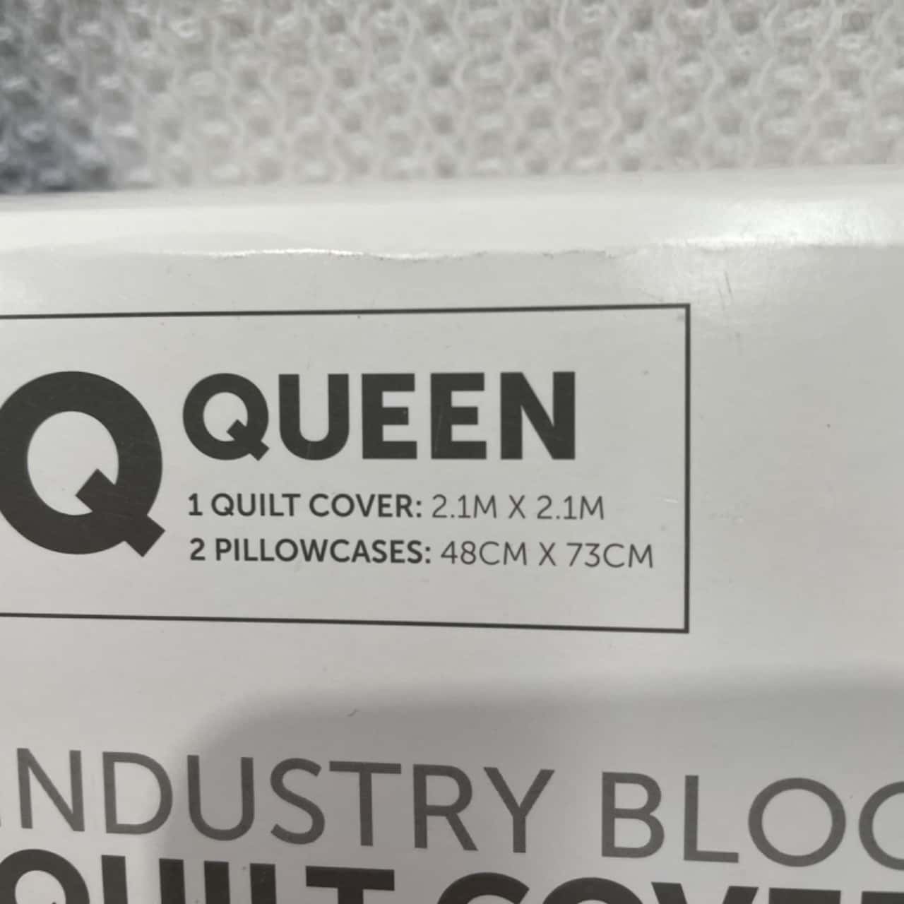 Target Quilt Cover Set. Queen Size. Industry Block (s)