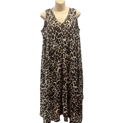 Sara Womens  Size 14 Maxi Dress / Midi Dress Animal print 