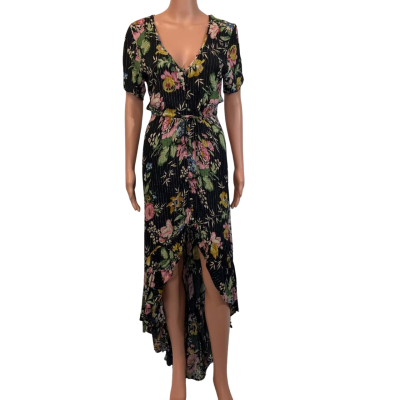 Auguste The Label Womens  Size 8 Black  / Floral / Silver 