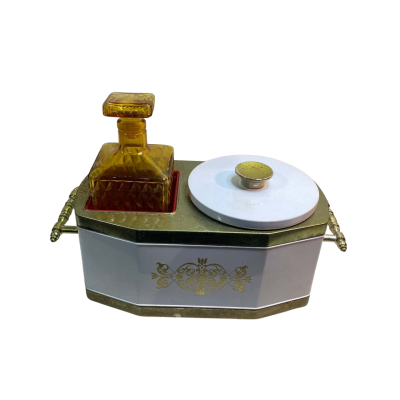Vintage musical bar caddy set 