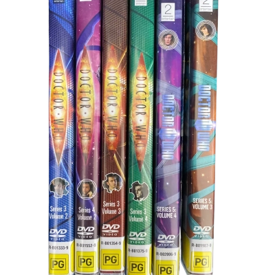 Dr. Who. Series 3, 4 & 5. 10th & 11th Doctors. 6 DVD’s