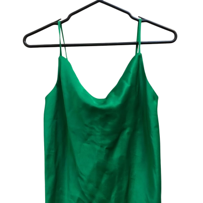 Witchery Womens  Size 6 Shoestring Strap Top Green 