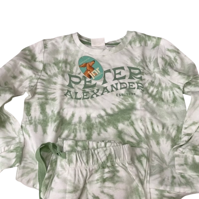 Peter Alexander Kids  Size 4 Pyjamas Green / White 