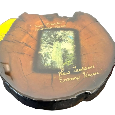New Zealand Souvenir Swamp Kauri/Tāne Mahuta in Waipoua Forest