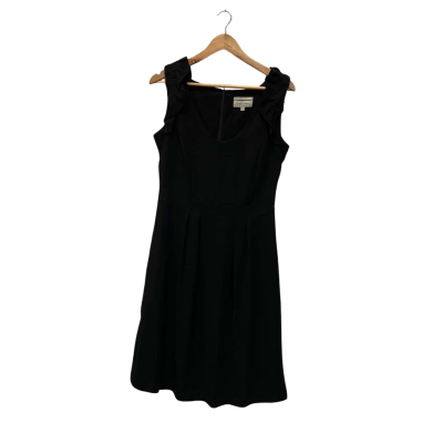 Veronica Maine Womens  Size 8 Midi Dress Black  