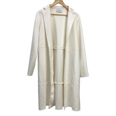 Zara Basic - Womens Open Front Cardigan - Size L/EUR - White 